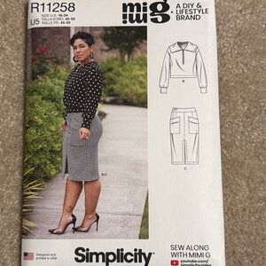 Simplicity plus size skirt sewing pattern